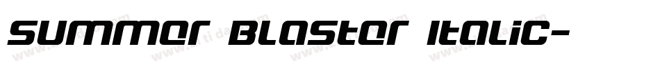 Summer Blaster Italic字体转换